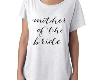 mother of the bride, mom shirt, bride shirt, wedding attire, bridal party shirt, maid of honor shirt, bridesmaid shirt, custom shirt