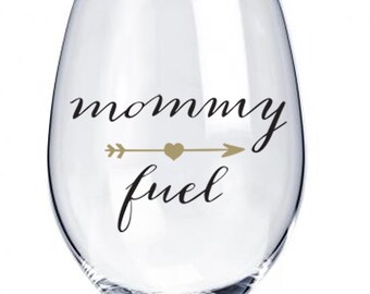 Mommy Fuel Wine Glass, Wine Glass, Mommy Fuel, Wine Me, Wine O'Clock, Wine Time, Wine, Barware, Wine Life, Mom Time, Mom Gift, Mother Gift