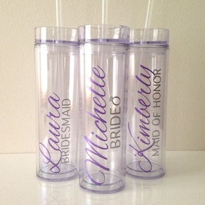 Personalized Tumbler, Bridesmaid Gift, Gift, Flower Girl, Bridal Party, Personalized Tumbler, Personalized Cup, Wedding Tumbler, Tumbler