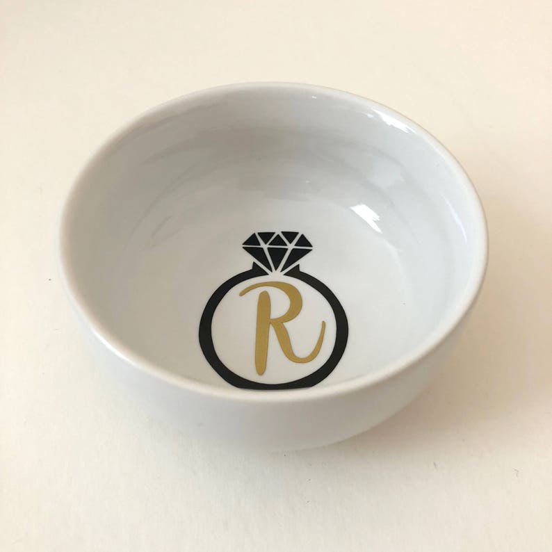 gift monogrammed Monogram Ring Dish bride gift Ring Dish monogram bridesmaids gift jewelry dish engagement gift birthday gift