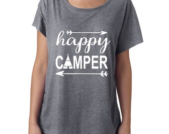 Camp Shirt, Happy Shirt, Camping Shirt, Outdoor Shirt, Weekend Shirt, Weekend Getaway Shirt, Camping, Camper, Camping attire, Happy