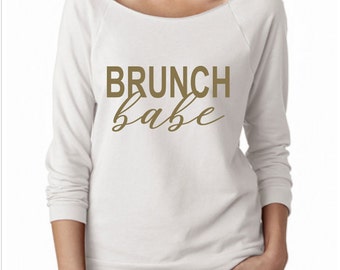 Brunch Babe, Lets Brunch, Long Sleeve Shirt, Lets Brunch Shirt, Brunch, Brunch Shirt, Lets Brunch Shirt, Gift, Attire, Breakfast, tee, Shirt