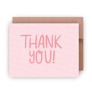 Danke, Grußkarte für Freunde, Freundin, Freund, die bessere Hälfte - Pinke Danke-Grußkarte