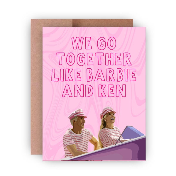 Love and Friendship Greeting Card for Girlfriend, Boyfriend, Best Friend, Significant Other - Pop Culture Inspired Greeting Card