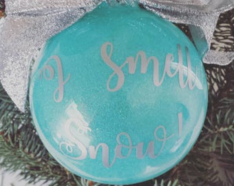 gilmore girls ornament i smell snow ornament glitter ornament custom christmas gift holiday decor christmas decorations - Aqua Christmas Decorations gilmore girls ornament i smell snow ornament glitter ornament custom christmas gift holiday decor christmas decorations - Aqua Christmas Decorations