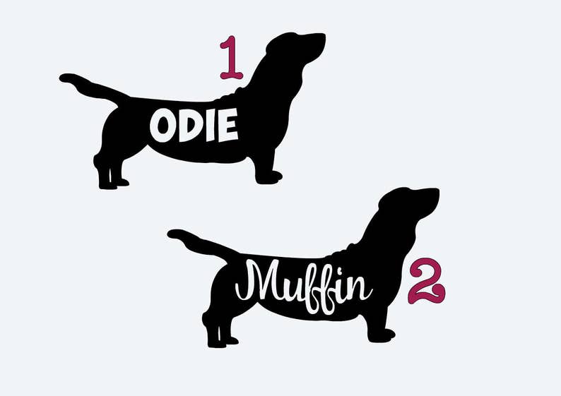 6.5/" BASSET HOUND vinyl decal car window laptop sticker dog breed rescue