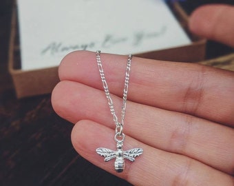 Sterling Silver Bee Necklace Bee 