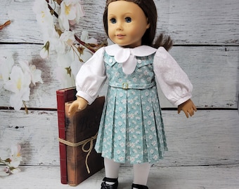 Historical dress and tights for an 18 inch doll such as American Girl and others