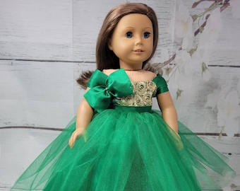 Gorgeous is a handmade gown for an 18 inch doll such as American Girl and others