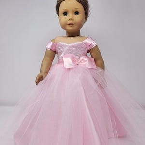 Blush is a handmade gown for an 18 inch doll