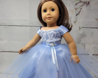 Beauty is a handmade gown for an 18 inch doll such as American Girl and others