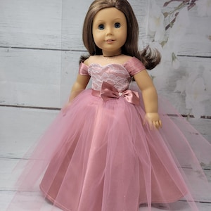 Blush is a handmade gown for an 18 inch doll