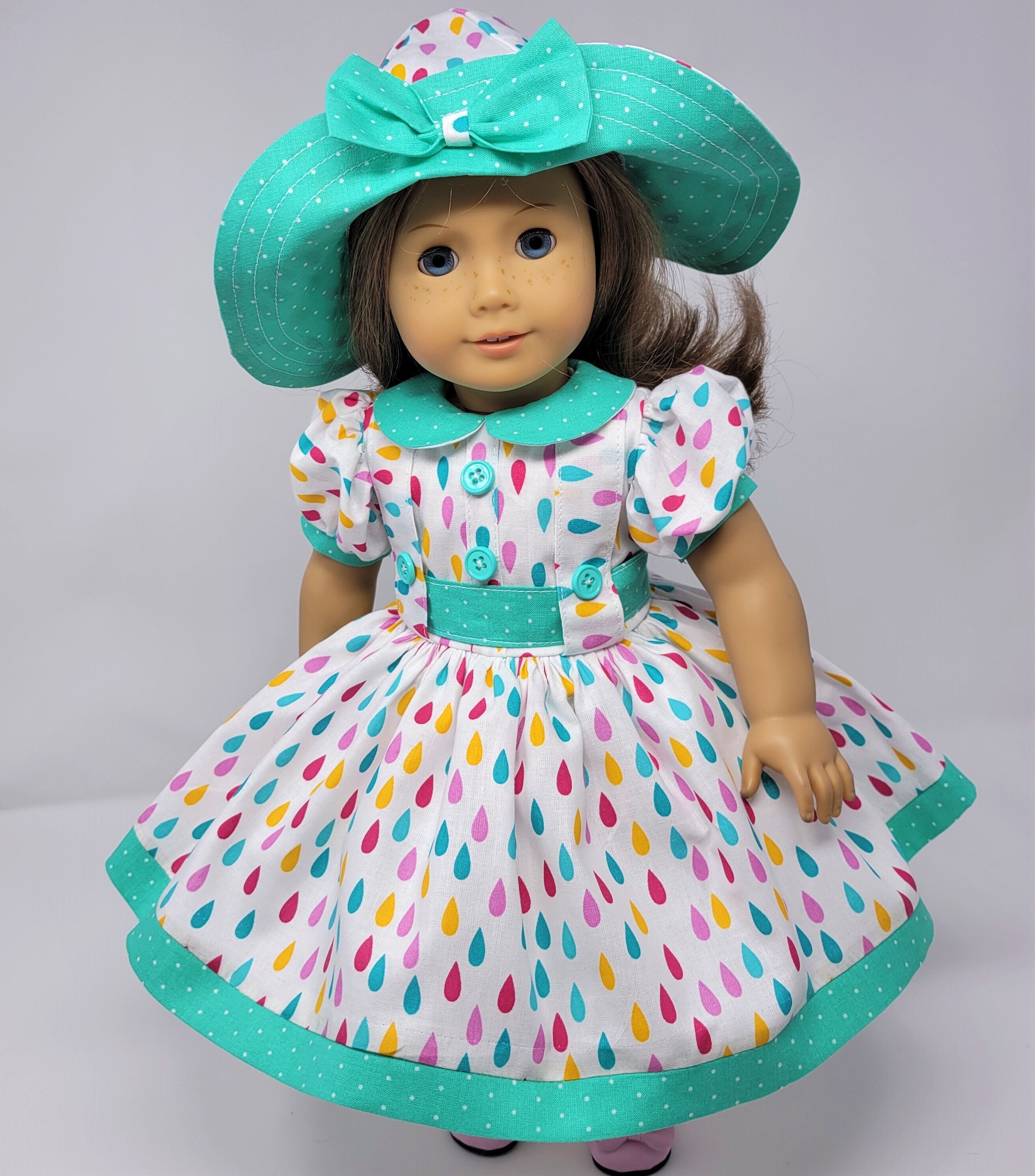 April Showers is a Handmade Dress for an 18 Inch Doll Such as - Etsy