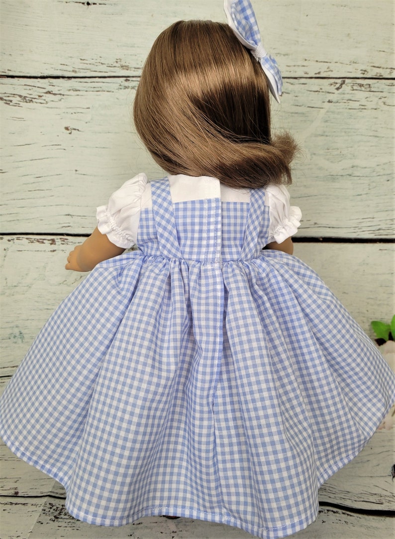 Robe inspirée de Dorothy pour une poupée de 18 pouces telle qu'American Girl, et d'autres image 6