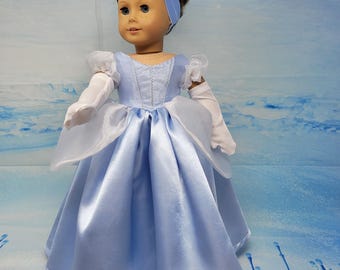 Cinderella a handmade gown for an 18 inch doll