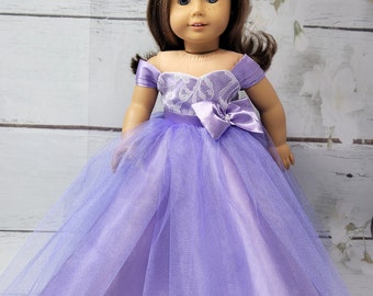 Blush is a handmade gown for an 18 inch doll