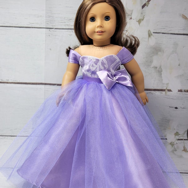 Blush is a handmade gown for an 18 inch doll