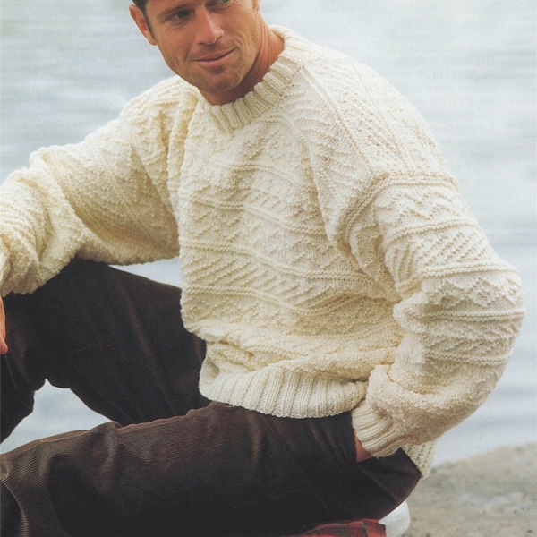 Mens Sweater Knitting Pattern - Etsy