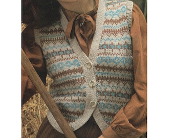 fair isle waistcoat ladies