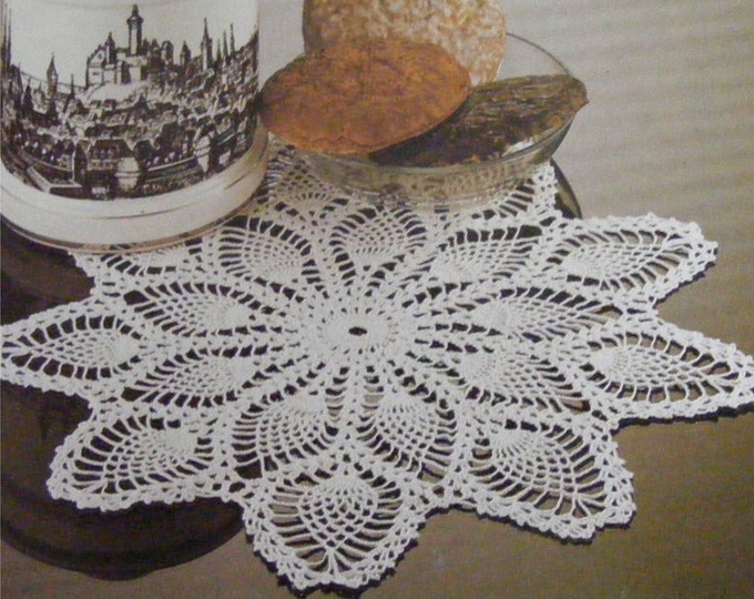 Doily Crochet Pattern PDF Doilies, Placemat, Table Linen Pattern, Ornamental Decorative Table Mat, Vintage Crochet Patterns for the Home
