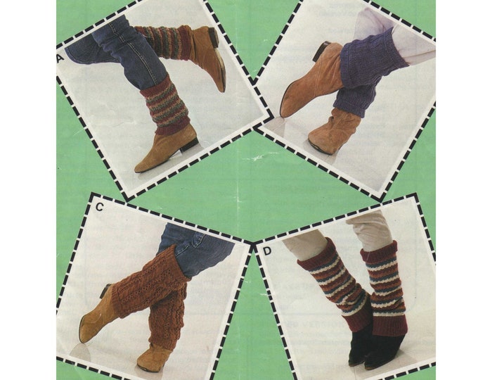 Ankle and Legwarmers Knitting Pattern PDF Ladies Winter Accessories, Boot Cuffs, Vintage Knitting Patterns for Women, epattern Download