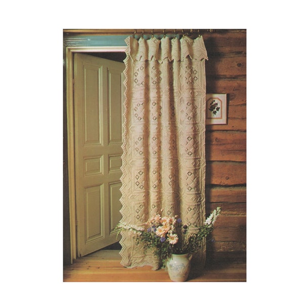 Door Curtain Crochet Pattern PDF Door Draught Excluder, Home Accessories Pattern, Vintage Crochet Patterns for the Home, Download