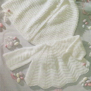 Babies Angel Top and Cape Crochet Pattern PDF Baby Girls 18 inch chest, Christening, Vintage Crochet Patterns for Babies, Instant Download