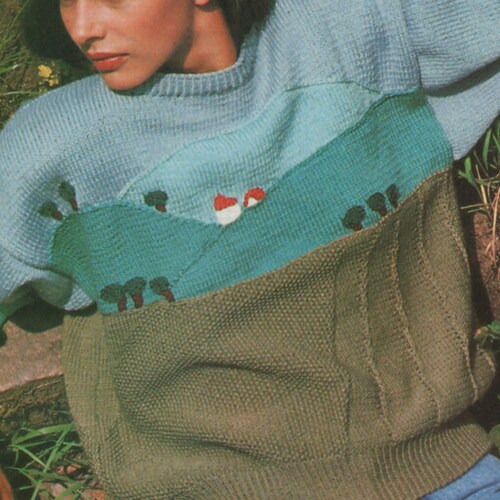 Womens Sweater Knitting Pattern PDF 