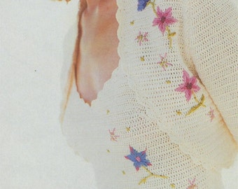 Womens Dress, Bolero & Bag Crochet Pattern PDF Ladies 34 - 36, 38 - 40 and 42 - 44 inch bust, Embroidered Brides Wedding Dress, Bridesmaids