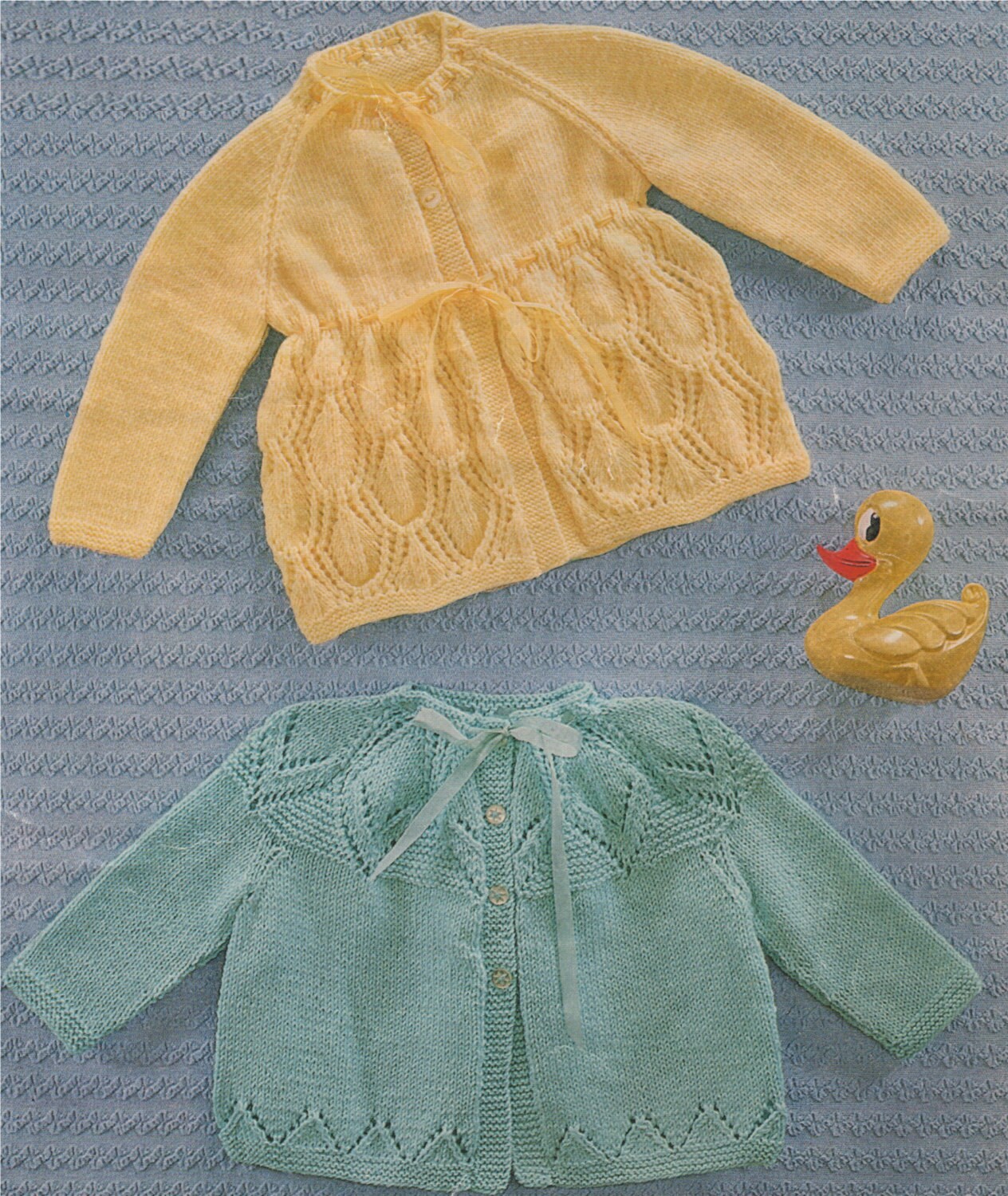 Babys Knitting Pattern PDF Matinee Coat / Jacket Babies 18 & 20 inch