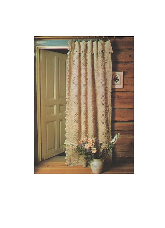 Door Curtain Crochet Pattern Pdf Door Draught Excluder Home Etsy