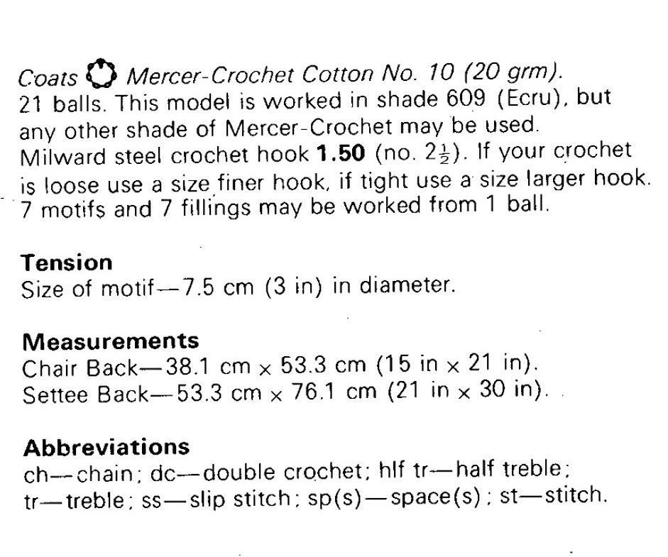 Antimacassars Crochet Pattern PDF Chair and Sofa Furniture Protectors ...