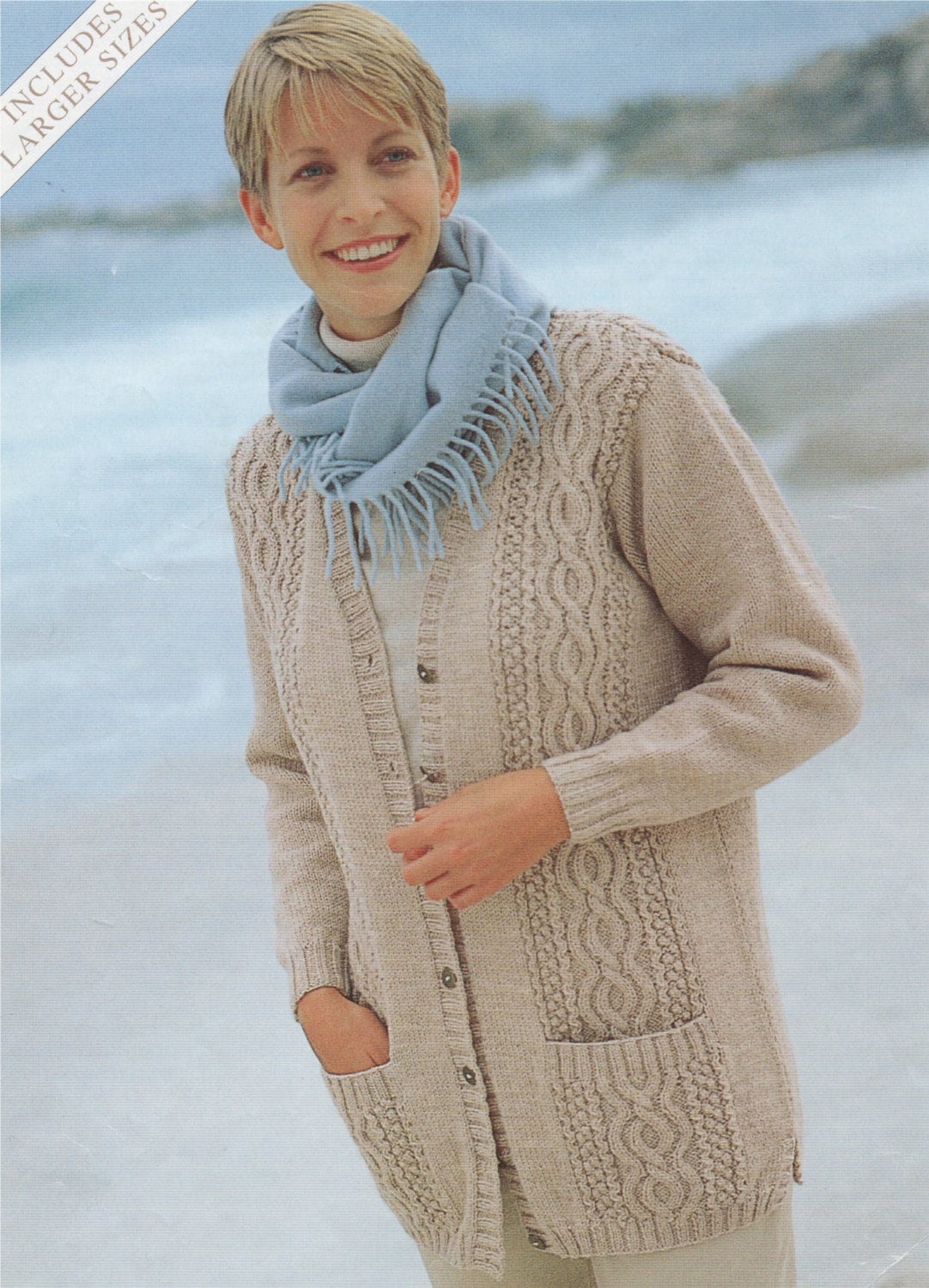 Womens Cardigan Knitting Pattern PDF Ladies 32 - 34, 36 - 38, 40 - 42 ...