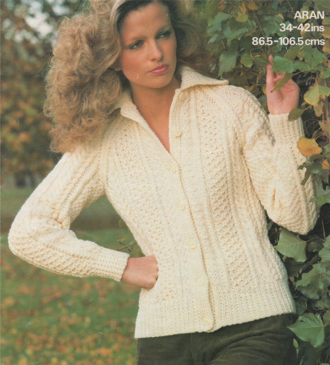 Womens Aran Jacket Knitting Pattern PDF Ladies 34, 36, 38, 40 and 42 Inch Bust, Cardigan, Vintage Knitting Patterns for Women, Download - Etsy Womens Aran Jacket Knitting Pattern PDF Ladies 34, 36, 38, 40 and 42 Inch Bust, Cardigan, Vintage Knitting Patterns for Women, Download - Etsy