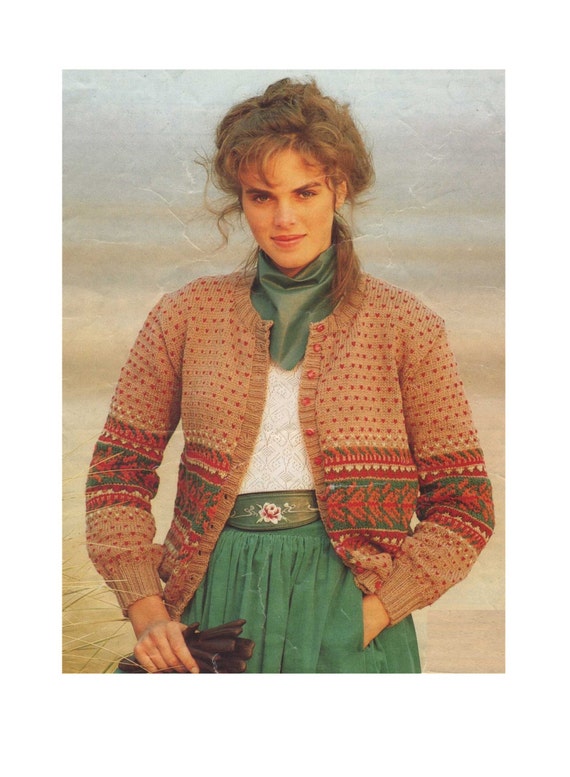 vintage fairisle cardigan