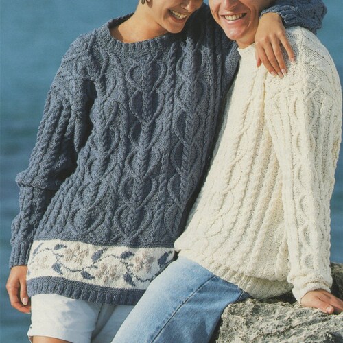 Fair Isle Sweater and Cardigan Knitting Pattern PDF Womens & - Etsy
