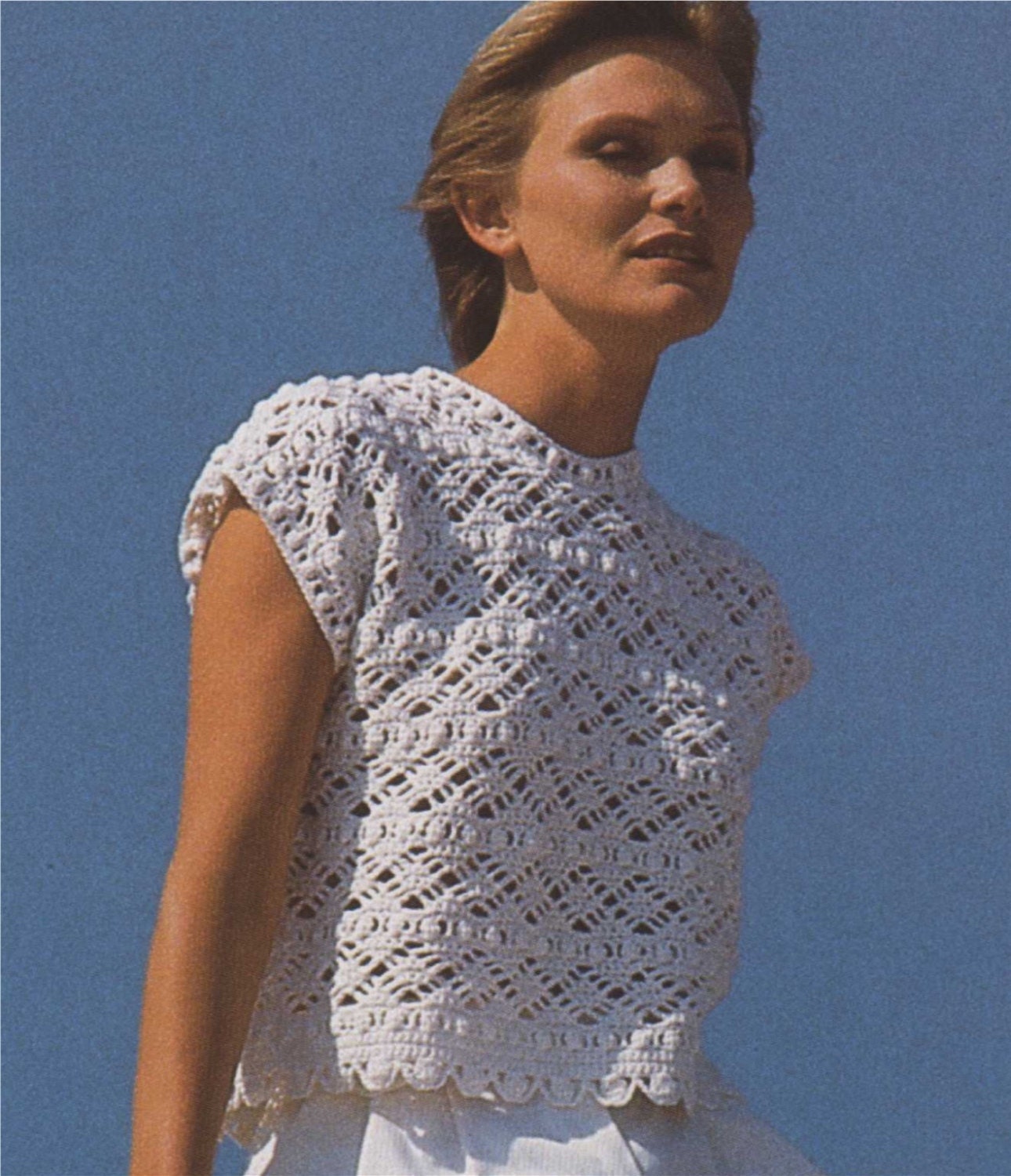 Womens Tunic Sweater and Top Crochet Pattern PDF Ladies 34 - Etsy