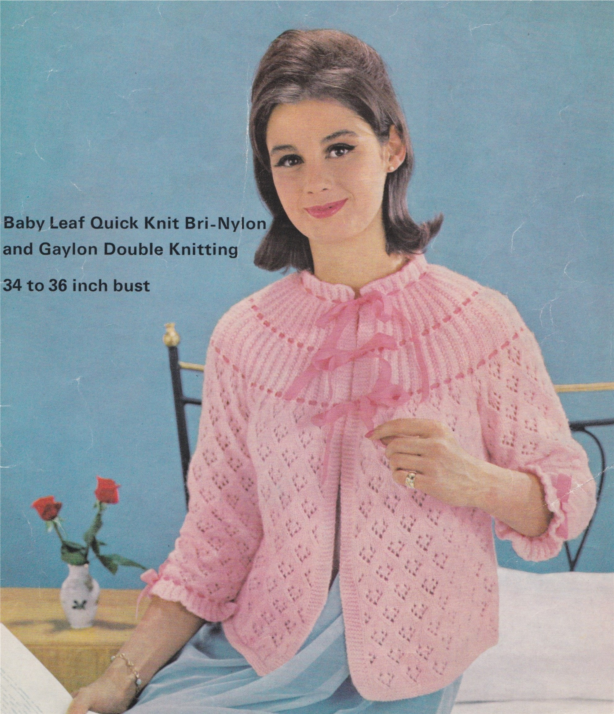 Womens Bedjacket and Bedsocks Knitting 