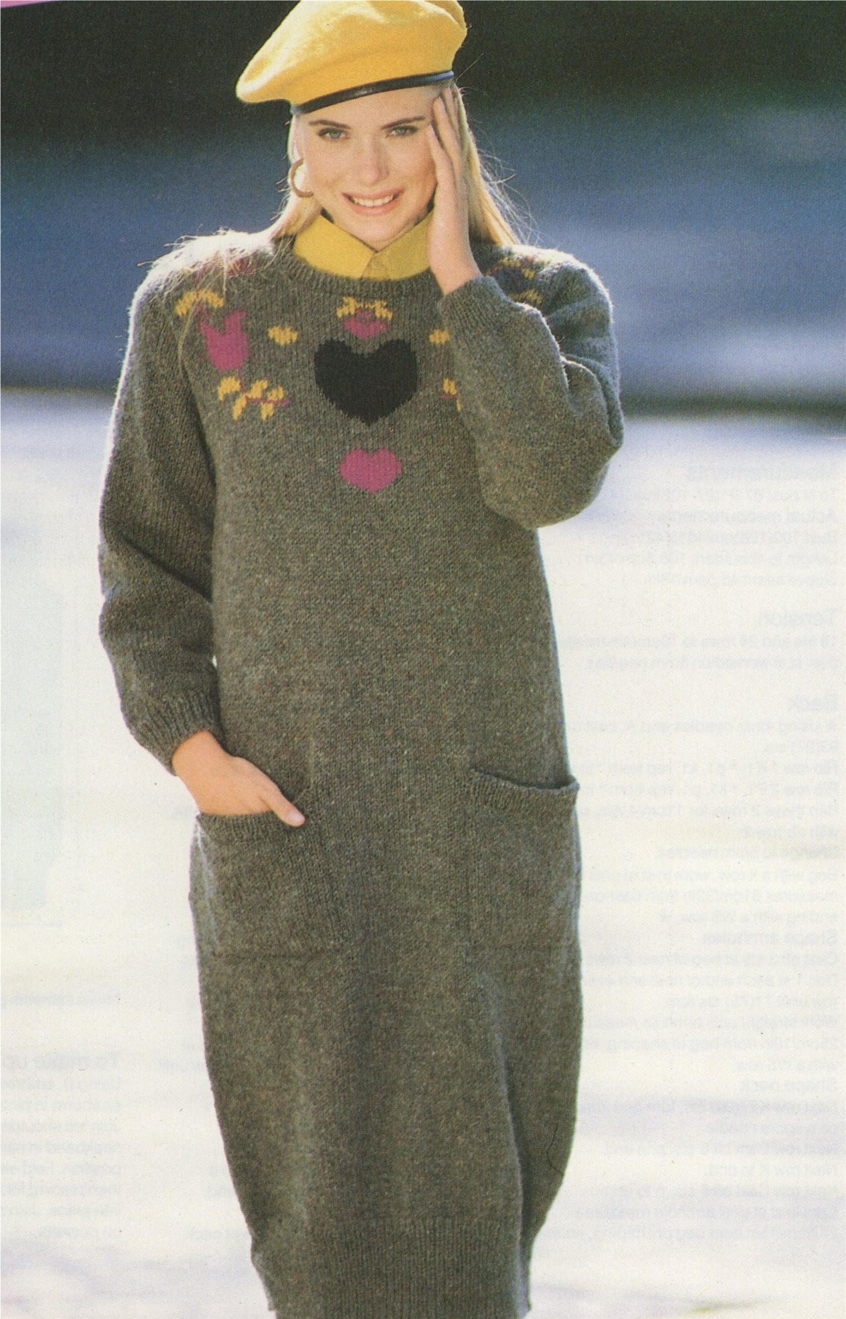 Womens Aran Dress Knitting Pattern Pdf Ladies 34 36 And