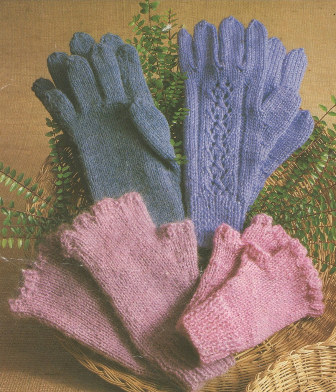 Gloves and Fingerless Gloves Knitting Pattern PDF Family - Etsy UK