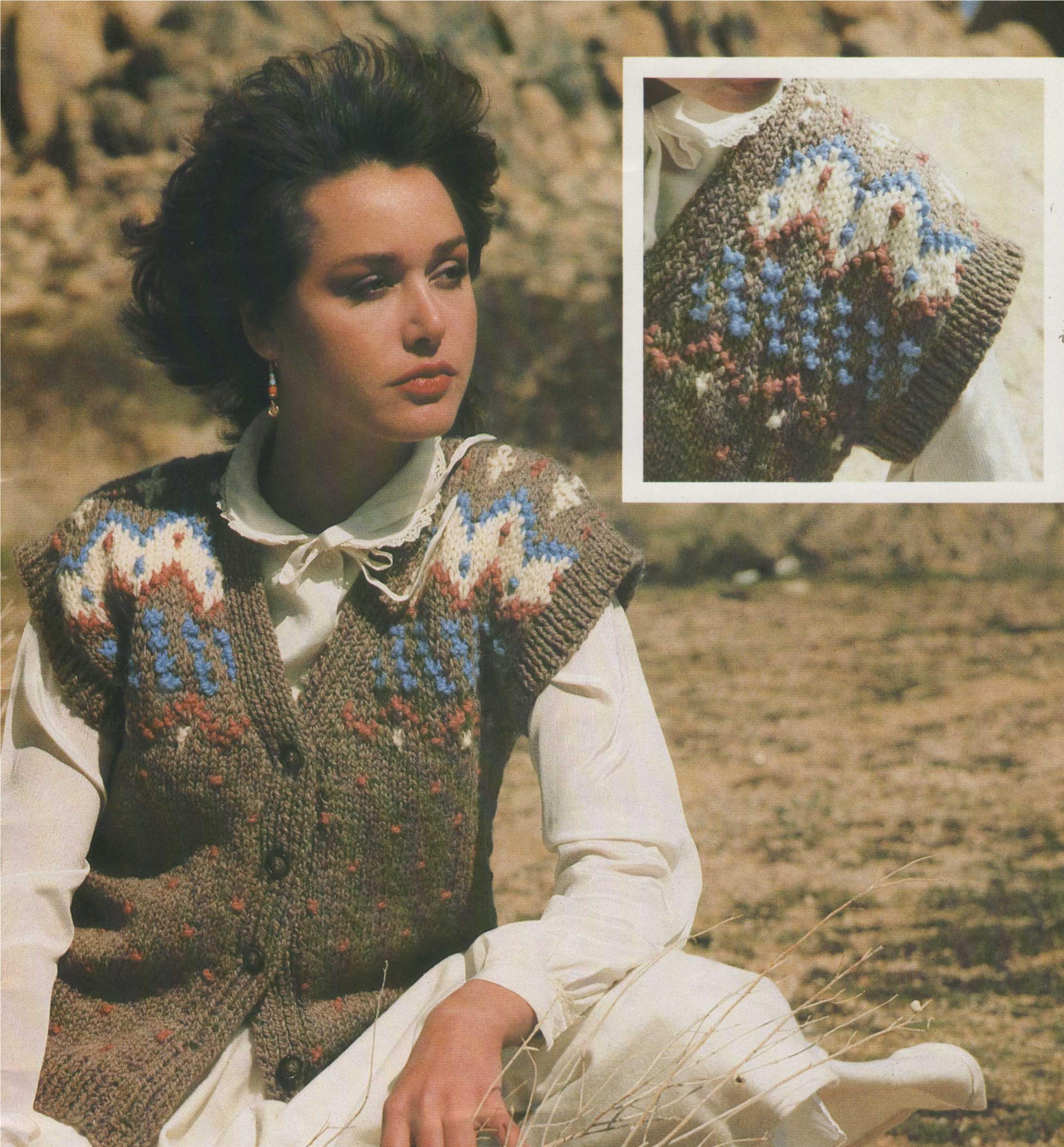 fair isle waistcoat ladies