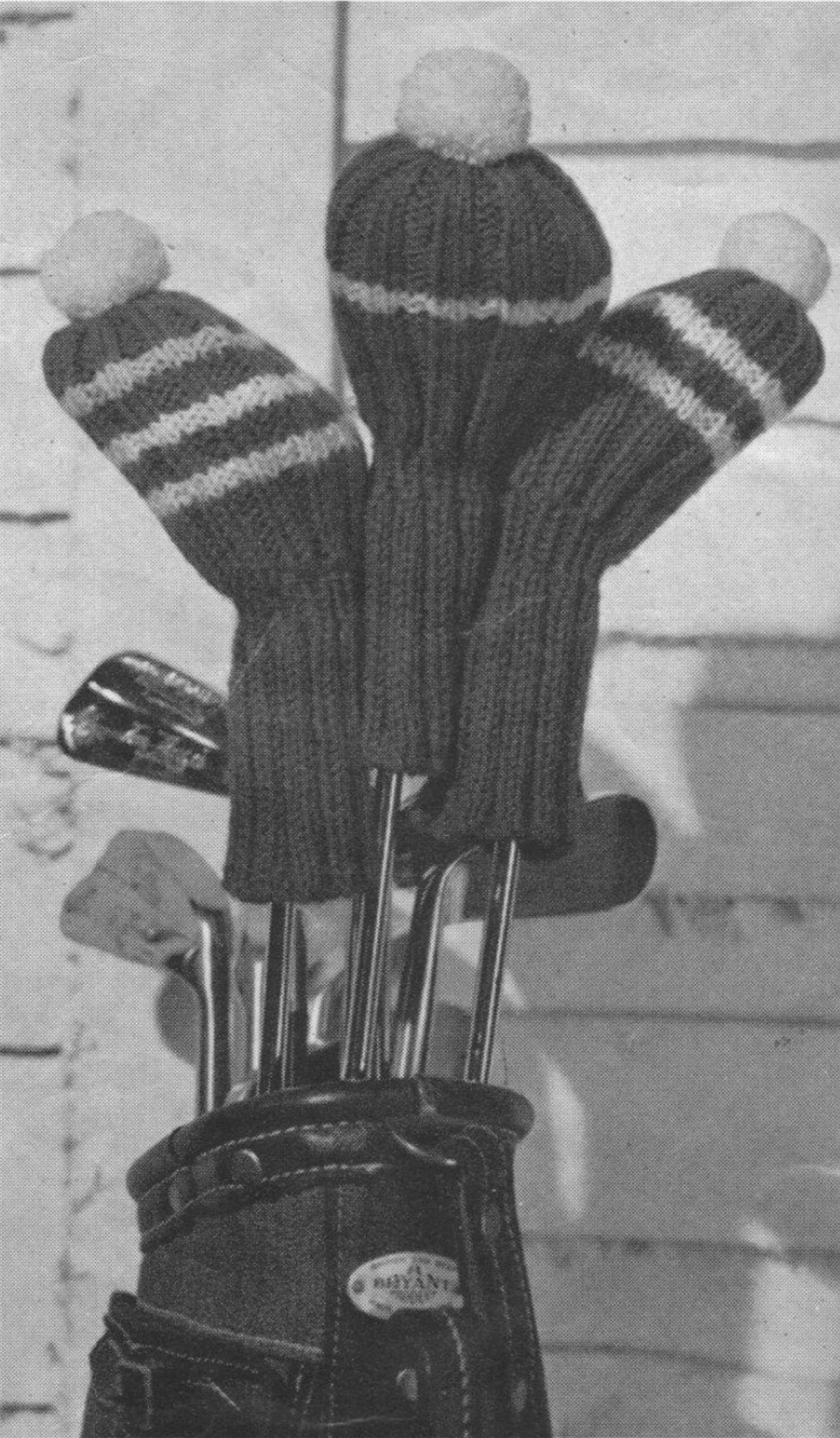 Golf Club Covers Knitting Pattern PDF Vintage Gift Knitting Etsy