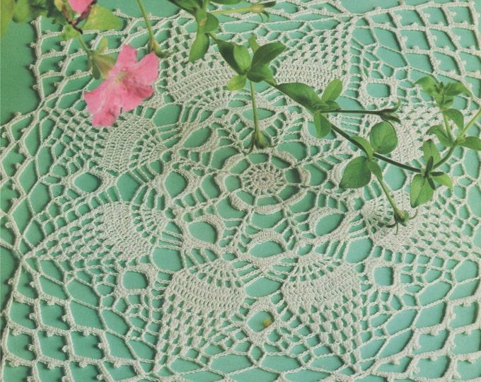 Doily Crochet Pattern PDF Doilies, Round Table Mat, Table Centrepiece, Table Linen Pattern, Vintage Crochet Patterns for the Home, Download