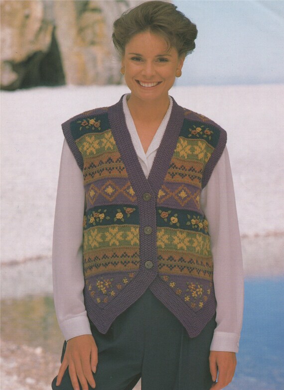 fair isle waistcoat ladies