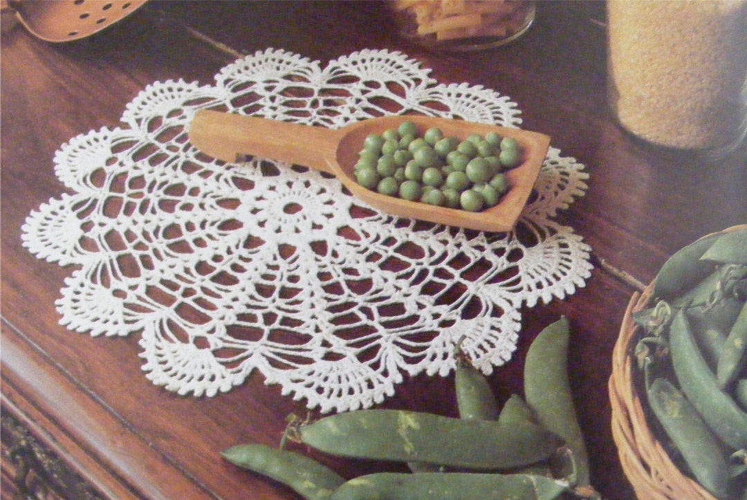 Doily Crochet Pattern PDF Doilies, Placemat, Round Table Mat, Table ...