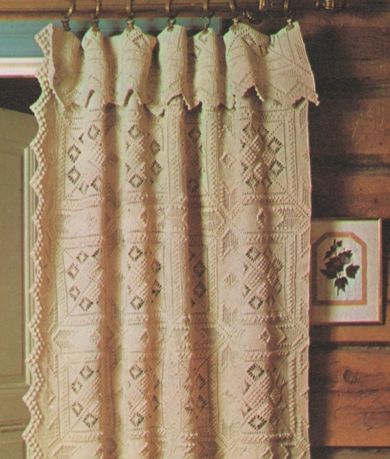 Door Curtain Crochet Pattern Pdf Door Draught Excluder Home Etsy