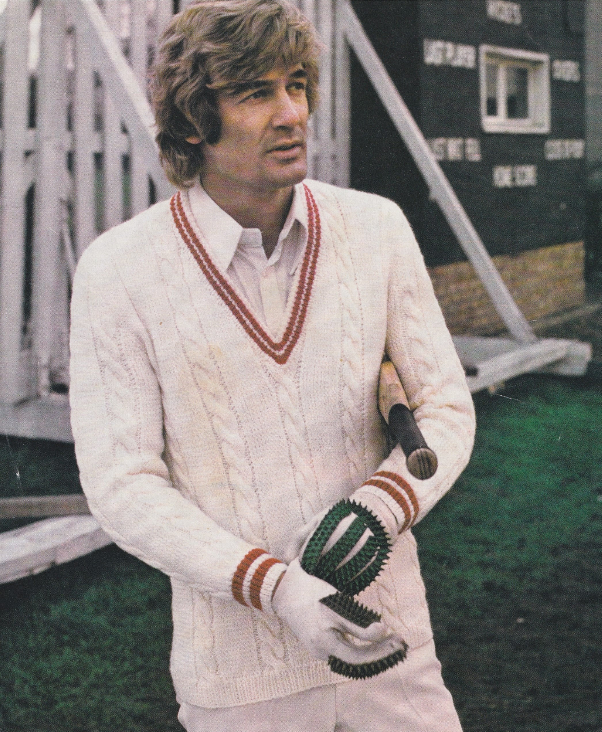 Mens Cricket Sweater Knitting Pattern PDF Mans 38, 40, 42 and 44 inch ...