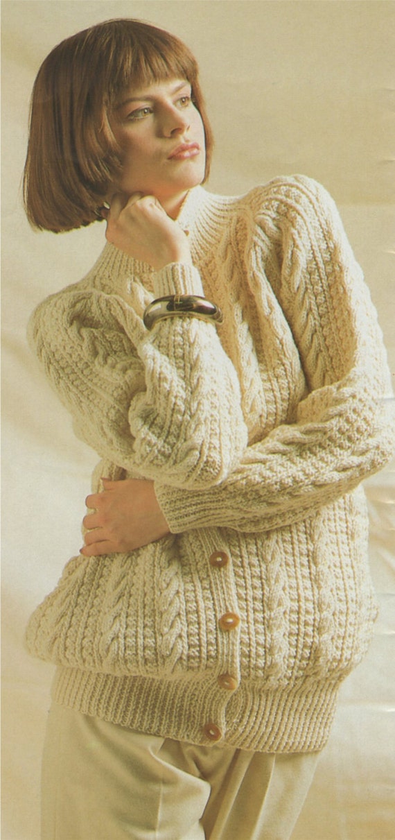 vintage aran knitting patterns