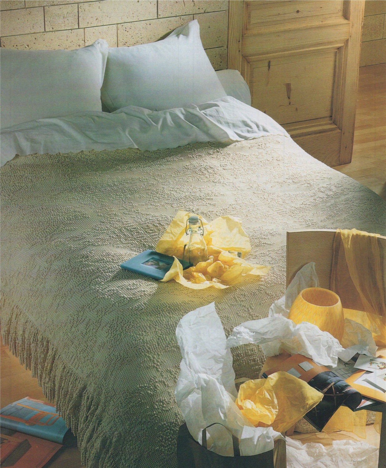 Bedspread Crochet Pattern Pdf Bed Cover Bedroom Throw