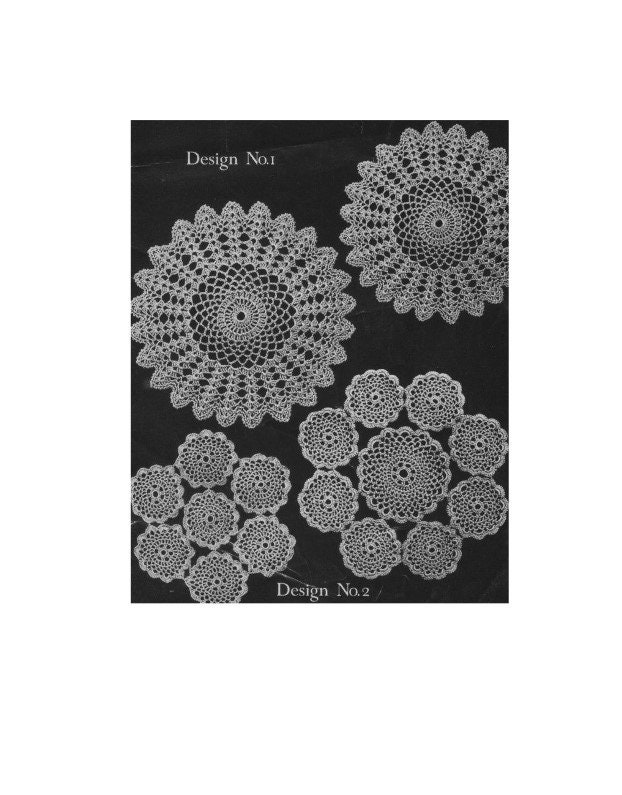 Doily Crochet Pattern Pdf Placemats Table Mats Table Linen